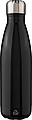 Recycled stainless steel single-walled flask 650 ml Cliff, black