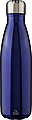 Recycled stainless steel single-walled flask 650 ml Cliff, blue