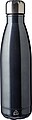 Recycled stainless steel single-walled flask 650 ml Cliff, gun metal