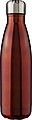 Recycled stainless steel single-walled flask 650 ml Cliff, red