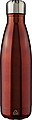 Recycled stainless steel single-walled flask 650 ml Cliff, red