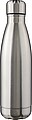Recycled stainless steel single-walled flask 650 ml Cliff, silver