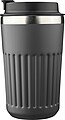 Recycled stainless steel travel mug (400 ml) Chiara, grey