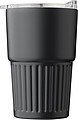 Recycled stainless steel travel mug (450 ml) Calo, black