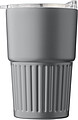 Recycled stainless steel travel mug (450 ml) Calo, grey