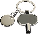 Recycled zinc alloy radiator bleed keychain Mara, black
