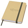 Reed A6 recycled hard cover notebook with plain pages, forest green
