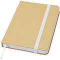 Reed A6 recycled hard cover notebook with plain pages, white