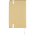 Reed A6 recycled hard cover notebook with plain pages, white