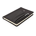 Refillable notebook and pen set, black