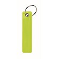 Reflective key ring in PVC, neon yellow