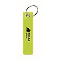 Reflective key ring in PVC, neon yellow
