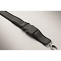 Reflective RPET lanyard, black