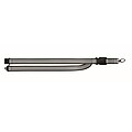 Reflective RPET lanyard, black