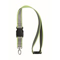 Reflective RPET lanyard, neon yellow