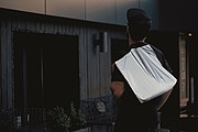 Reflective shopping bag 190D