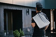 Reflective shopping bag 190D
