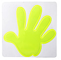 reflective sticker, hand