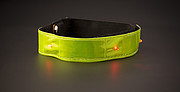 Reflective strap with lights.Yellow