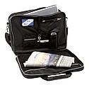 Reporter bag with a main pocket with a zip and a padded laptop pocket,colour black, grey