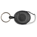 Retractable keyring with carabiner