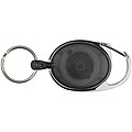 Retractable keyring with carabiner