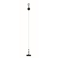 Retractable phone holder, black