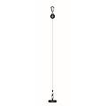 Retractable phone holder, black