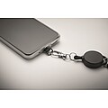 Retractable phone holder, black