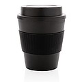 Reusable Coffee cup with screw lid 350ml,black