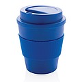 Reusable Coffee cup with screw lid 350ml,blue
