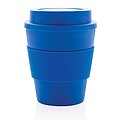 Reusable Coffee cup with screw lid 350ml,blue