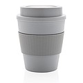 Reusable Coffee cup with screw lid 350ml,grey