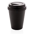 Reusable double wall coffee cup 300ml,black