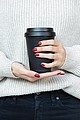 Reusable double wall coffee cup 300ml,black