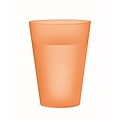 Reusable event cup 300ml, transparent orange