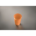 Reusable event cup 300ml, transparent orange