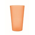 Reusable event cup 500ml, transparent orange