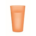 Reusable event cup 500ml, transparent orange