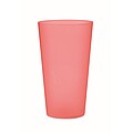 Reusable event cup 500ml, transparent red