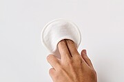 Reusable face cleaning pad set, beige