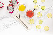 Reusable stainless steel 3 pcs straw set