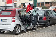 Reverse umbrella - double layer - 190T pongee