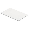 RFID blocking card. The aluminium layer inside this card blocks all radio frequencies passing throug