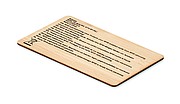 RFID card in bamboo material