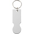 Rhea shopping cart keyring, silver