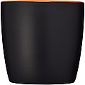 Riviera ceramic mug, black/orange