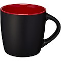 Riviera ceramic mug, black/red