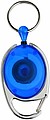 Roller clip - tr. blue