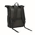 Rolltop laptop rucksack 600D, black